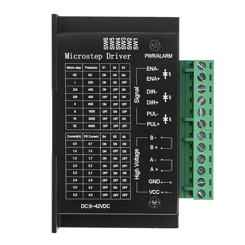 3 шт. обновленная версия TB6600 StepperMotor Driver 4A 9 ~ 42V TTL 16 Micro Step CNC 1 Axis NEW 2or4 Phase of StepperMoto 42 57