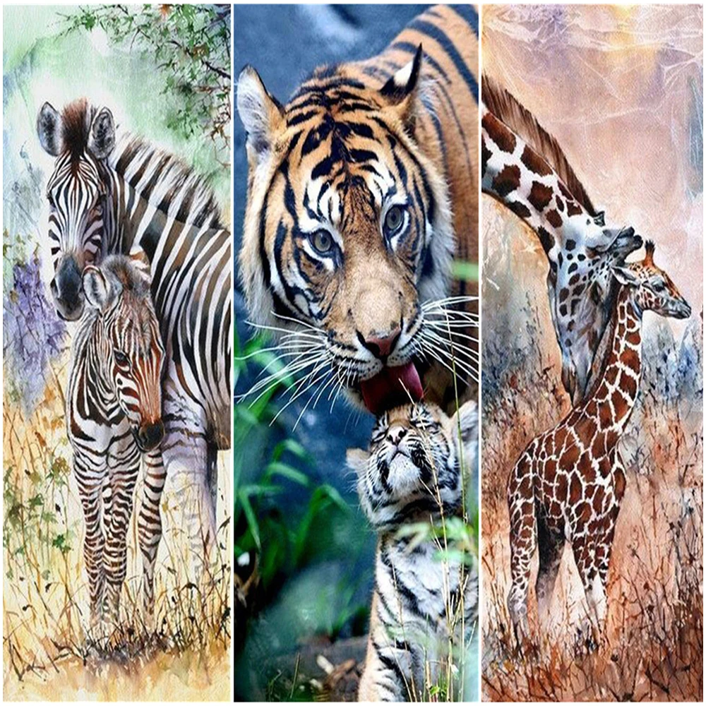 5D DIY камни в форме ромба/Набор для рисования с круглыми камнями и полотном