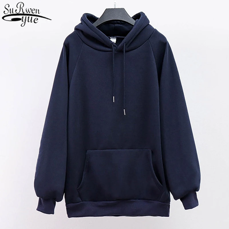 

Осенние толстовки с длинным рукавом, худи в стиле Харадзюку, уличная одежда, толстовки, Женский свитшот, однотонный свитшот, Женская толстов...