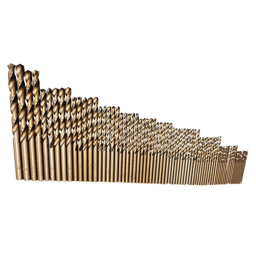 

74pcs HSS CO/M35 Twist Drill Bits 1/1.5/2/2.5/3/3.2/3.5/4/5/6/7/8mm Practical Twist Drill Bit Set For Cutting Drilling