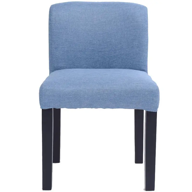 Modern Simple Solid Wood Dining Chair Coffee Shop Restaurant Leisure Stool Home Desk Upholstery Fabric Back |