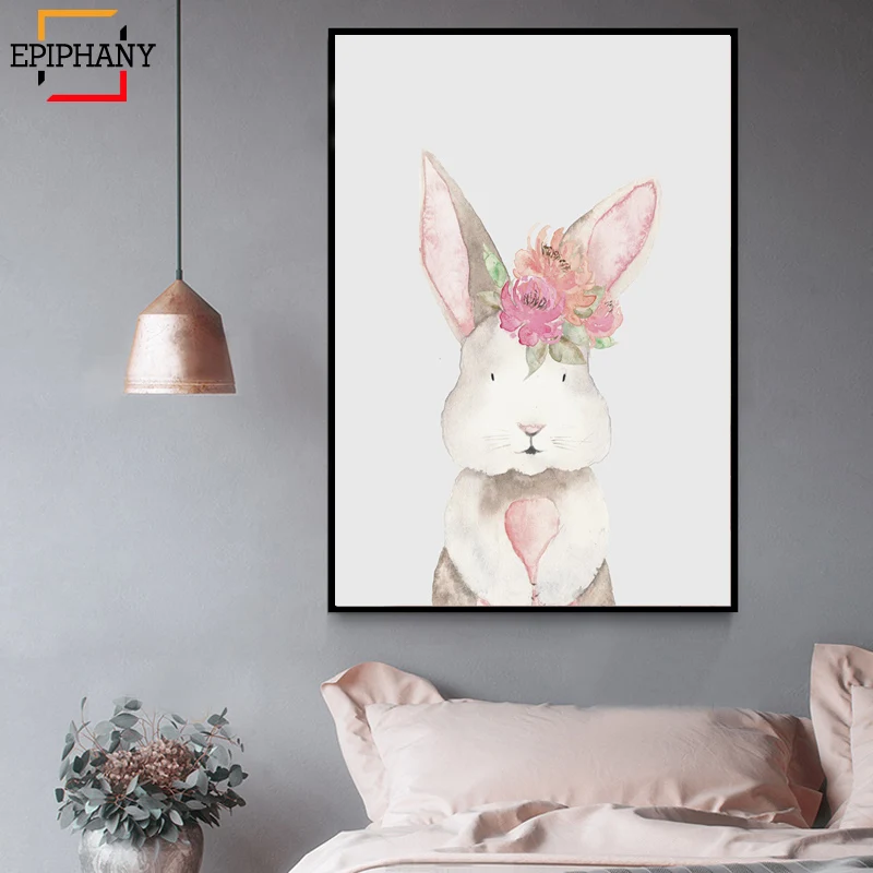 Настенная картина Слон в ванне для детской комнаты постер на холсте с