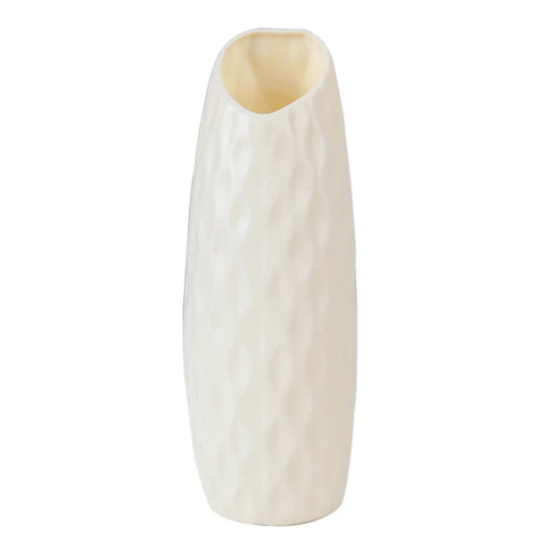 RL1266C New Nordic Style Origami Plastic Vase Imitation Ceramic Flower Pot Mini Bottle Flower Basket Flower Vase Decoration Home - Цвет: RL1266C