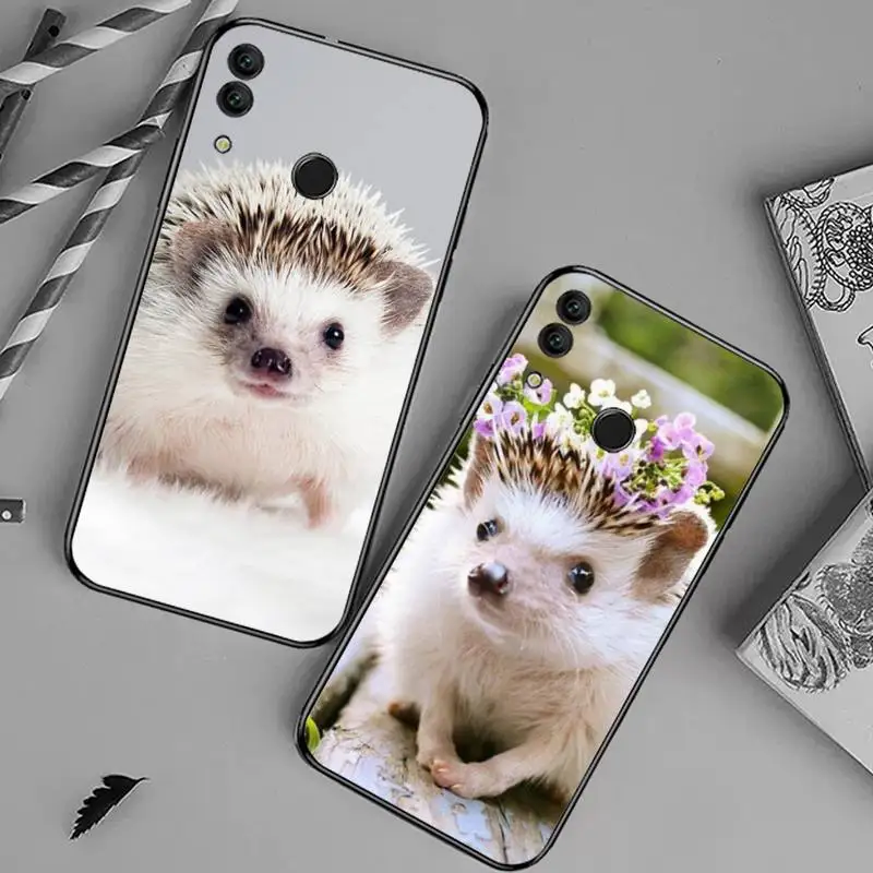 

hedgehog cute animal Phone Case For Huawei honor Mate 10 20 30 40 i 9 8 pro x Lite P smart 2019 nova 5t