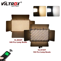 viltrox vl d640t video led light photography panel 50w bi color dimmable wireless remote studio for youtube video shooting light