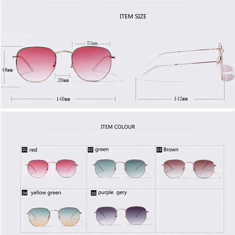 Zerosun полигон солнцезащитные очки для женщин и мужчин градиентные прозрачные