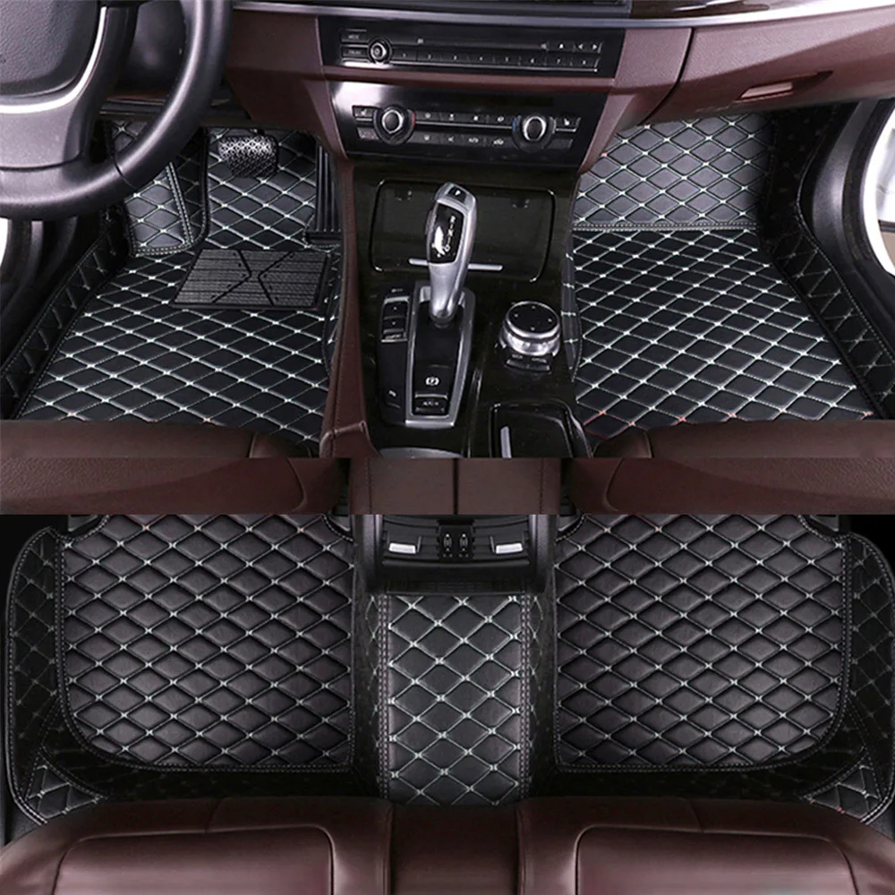 Custom Made Car Floor Mats Leather Auto Foot Pads For BENZ BMW TOYOTA NISSAN AUDI Carpet Cover Automobile Interior Accessories