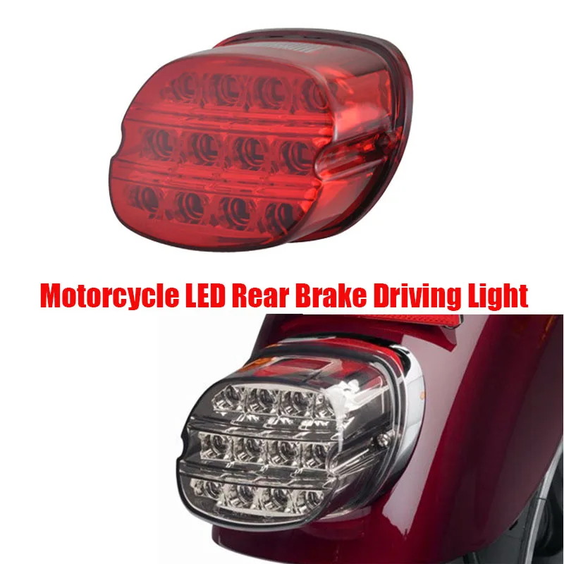 

Red LED Taillights Motorcycle Rear Brake Driving Lights for Dyna Road King Electra Glide Street Bob Touring
