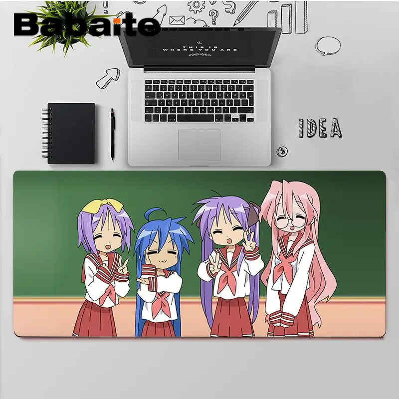 

Babaite Lucky Star Izumi Konata girl Rubber Mouse Durable Desktop Mousepad Free Shipping Large Mouse Pad Keyboards Mat