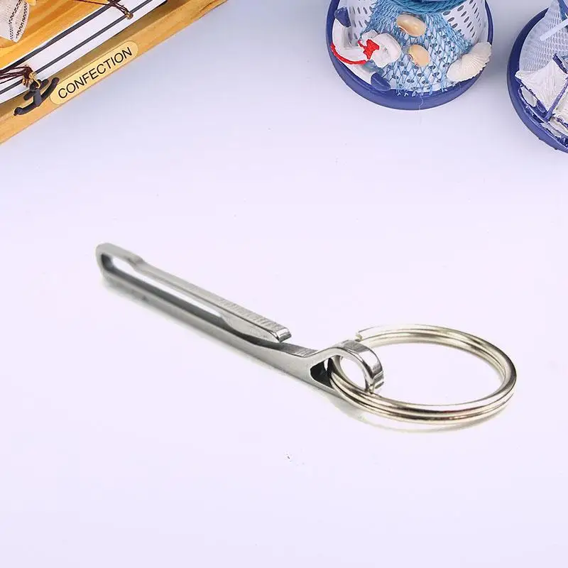 

Outdoor Tactical Stainless Steel Keychain Key Ring EDC Wallet Clasp Camping