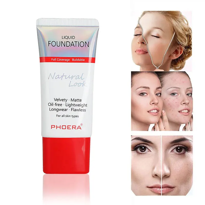 Основа для макияжа PHOERA 30 мл с полным покрытием приятная кожи основа контроль