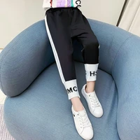 new loose sports bottom ankle length trousers for 3 12 yeas letter boys girls casual sport pants cotton kids children trousers