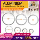 Гладкая Простая установка, тяжелый алюминиевый вращающийся подшипник, поворотный стол, круглая поворотная пластина, резьба или фиксация