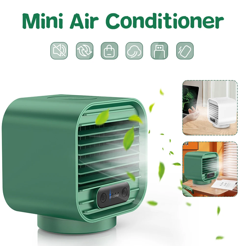 Portable Air Conditioner Mini Fan Cooler Humidifier For Home Office Room Desktop Cooling Conditioning Purifier Rechargeable |