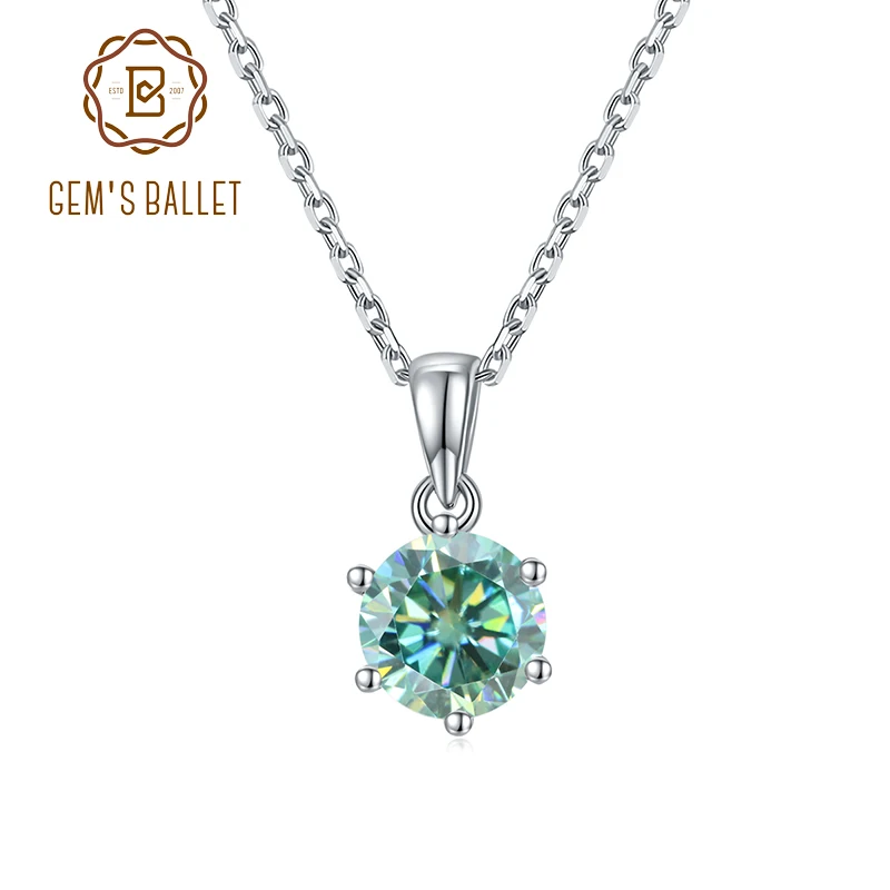 Женский кулон из серебра 925 пробы с муассанитом 585 карат | Украшения и аксессуары