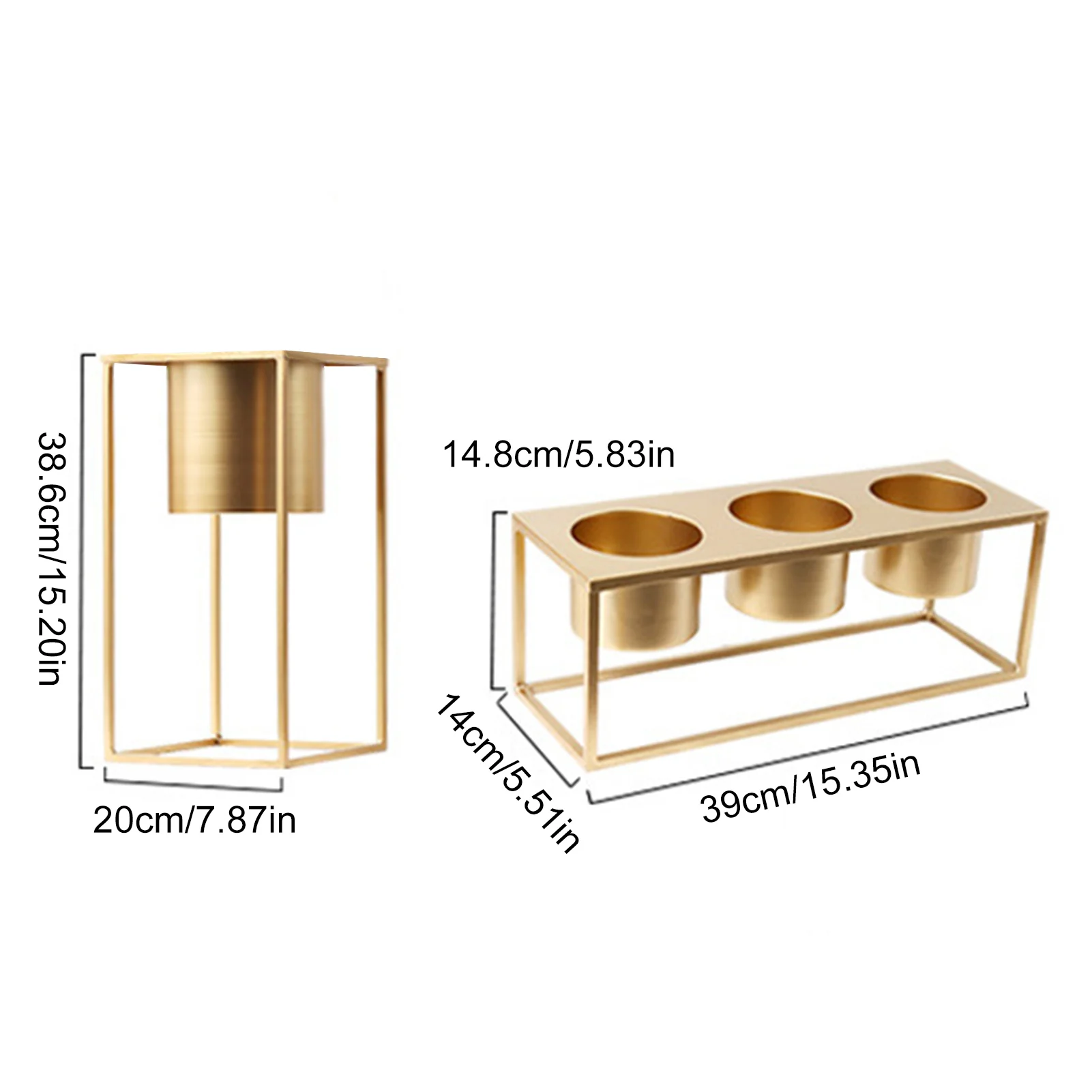 

Nordic Golden Flower Shelf Indoor Metal Flower Stand Wrought Iron Flower Pot Holder Gold Floor-standing Home Living Room