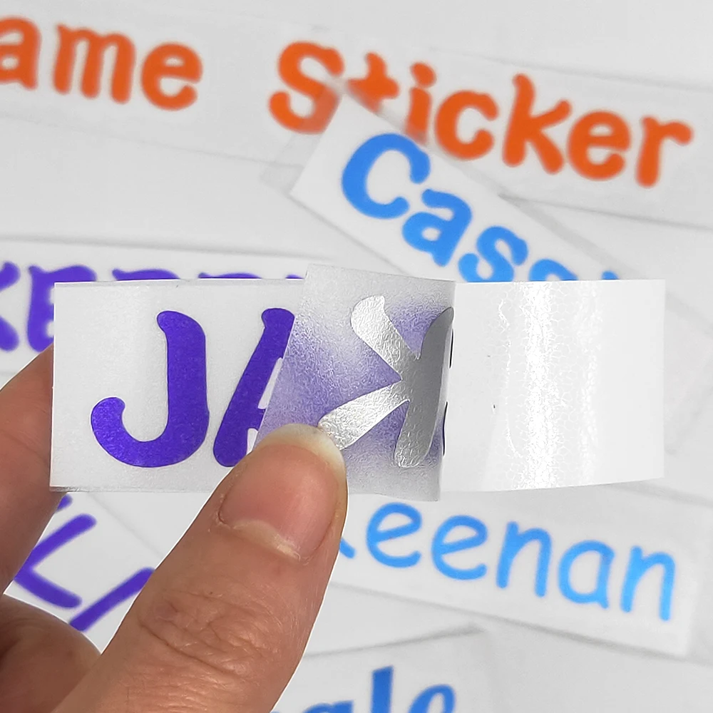 4 шт. индивидуальная наклейка для имени цветная Водонепроницаемая из ПВХ