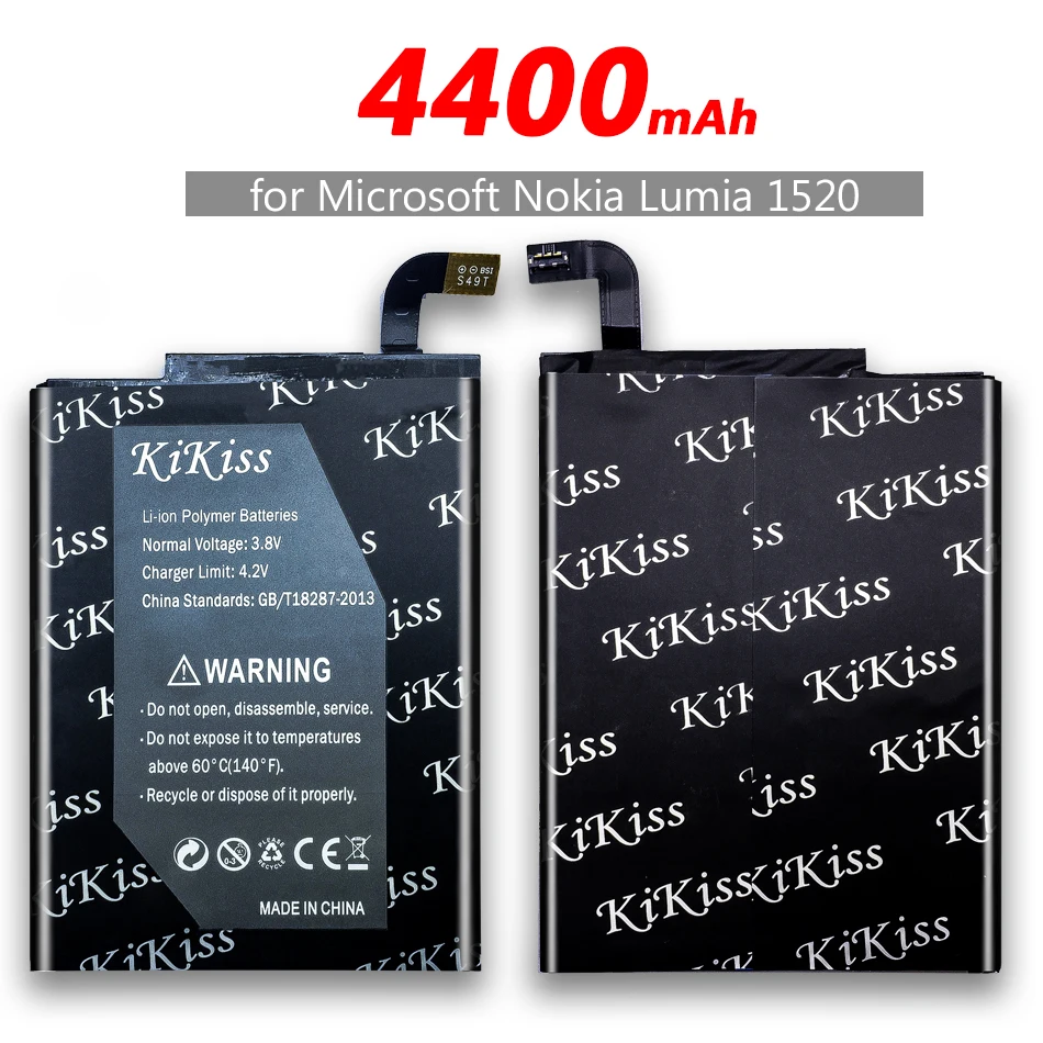 KiKiss BL-4YW BV-T4D BP-4GW Батарея для microsoft Nokia Lumia 950 925 922 920 940 1320 1520 акумуляторная батарея BV-4BW BV-4BWA