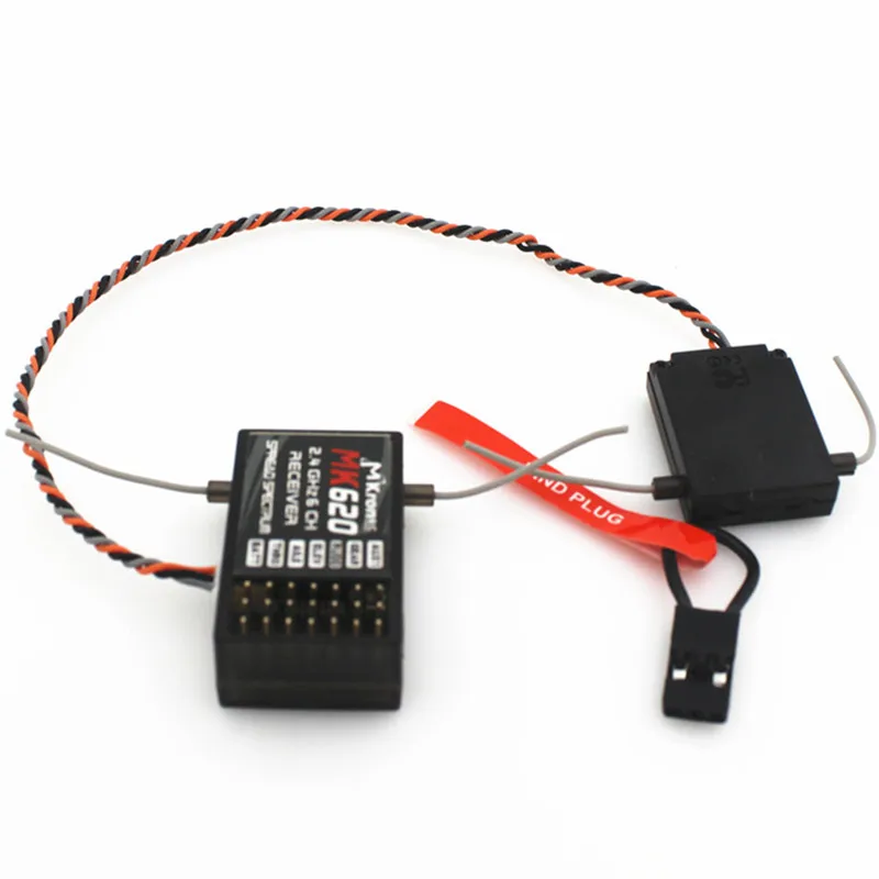 

MK620 AR6200 DSM2 6 Channel Satellite Receiver 2.4Ghz Receptor Compatible DX6i DX7 DX8 DX9 JR Transmitter of RC Helicopter