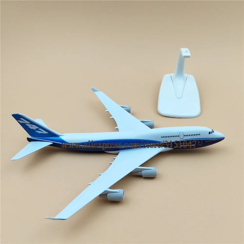 

20cm Air Prototype Boeing 747 B747-400 Airlines Plane Model Alloy Metal Diecast Model Airplane Aircraft Airways Kids Gift