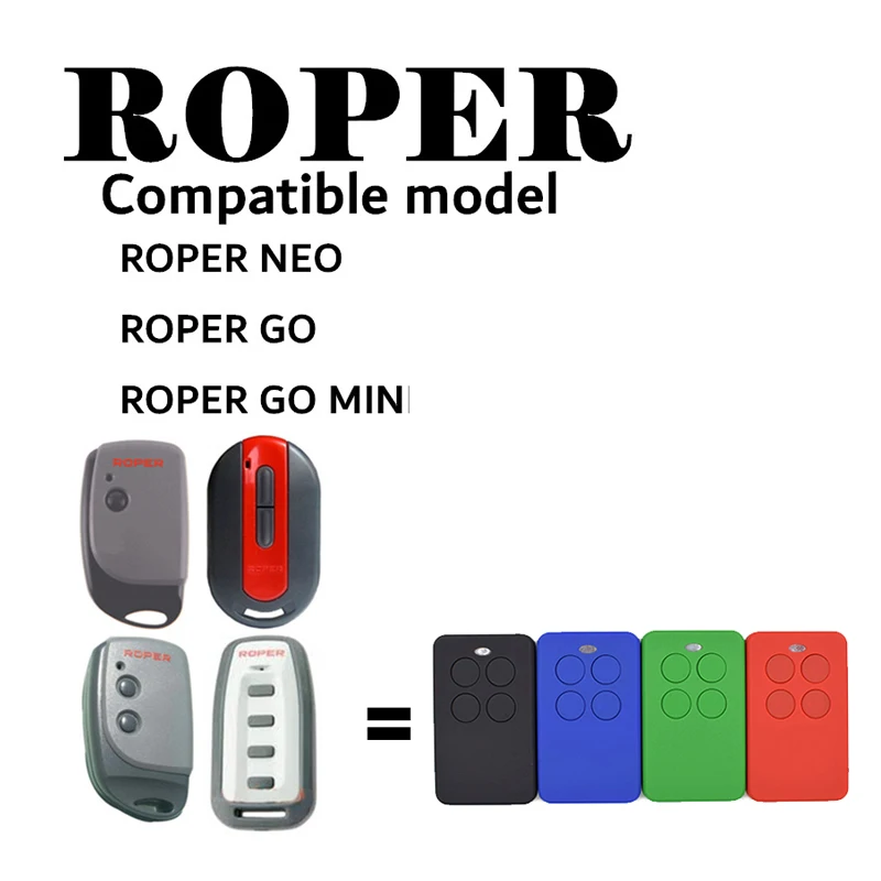 Пульт дистанционного управления для гаражных дверей ROPER GO MINI 2 Clone Rolling Code NEO Auto Scan