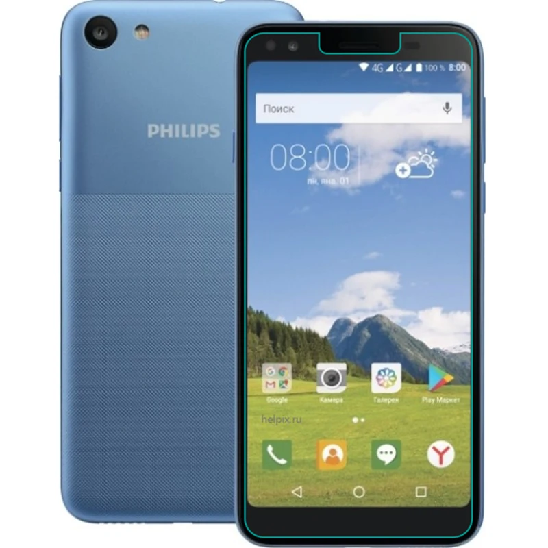 Закаленное стекло для Philips S395 Стекло 9H 2.5D защитная пленка Взрывозащищенная