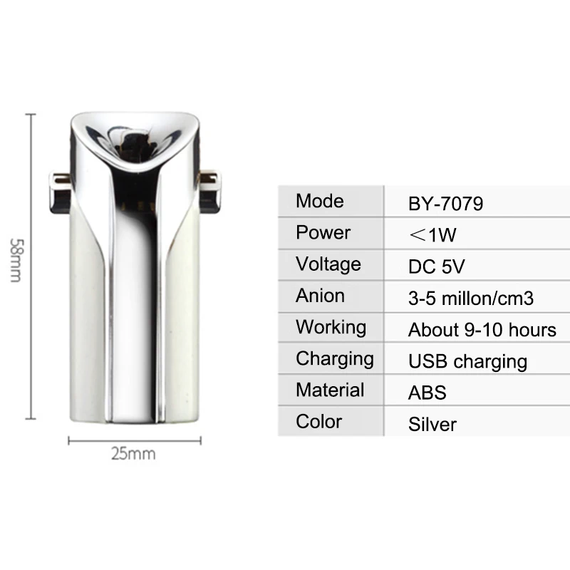 Портативный переносной ионизатор воздуха мини Usb-очиститель генератор