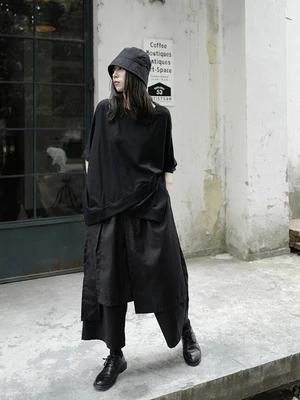 Оригинальный дизайн нишевые асимметричные японские Ямамото широкие штаны