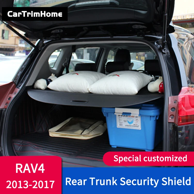 

Аксессуары для Toyota RAV4 XA40 2013 2014 2015 2016 2017 rav4 БАГАЖНИК Грузовой Чехол защитный экран черный