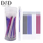 4 шт. Тепловая стираемая ручка для маркировки ткани ручки для стирания тепла с 50 шт. заправки с коробкой для хранения для выстегивания DIY аксессуары для пошива