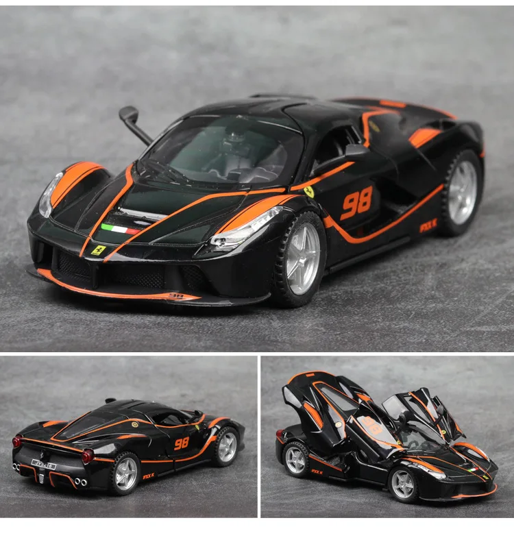 1:32 высокое моделирование Ferrari FXX K по форме спортивного автомобиля детская игрушка сплав звук и свет оттяните назад модель автомобиля для детей Подарки