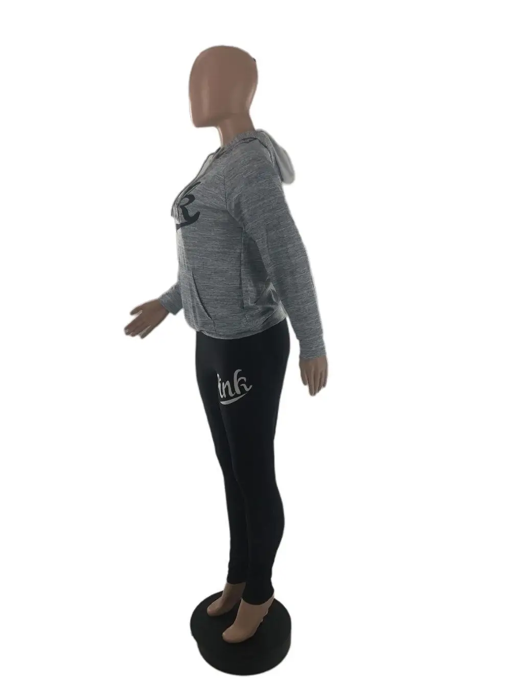 

Autumn Women 2 Pices Set Letter Sport Cloth Outfit Hoodie+Jogger Pants Lady Casual Sets Red Blue Two Pices Sets