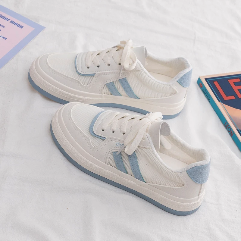 

Тонкие дышащие белые туфли для лета, женская обувь