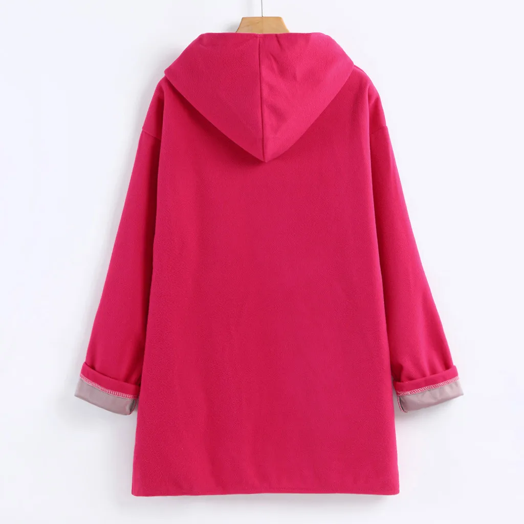 Модные женские пальто куртки средней длины Свободные повседневные хлопковые с