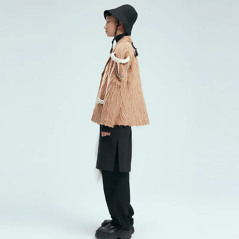 

XITAO Irregular Women Jacket Fashion New Women Full Sleeve Minority 2021 Spring Autumn Patchwork Loose Jacket Coat ZY4269