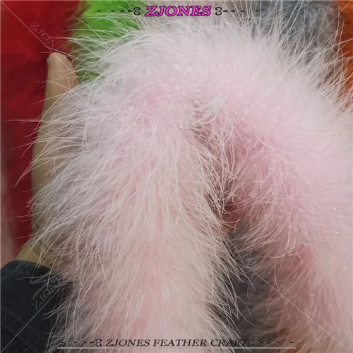 pink Новое поступление толстый 2 метра 40 г Необычные мягкие окрашенные разноцветные индейка перья марабу шарф Boas одежда Свадебный декор 17 цветов - Цвет: pink
