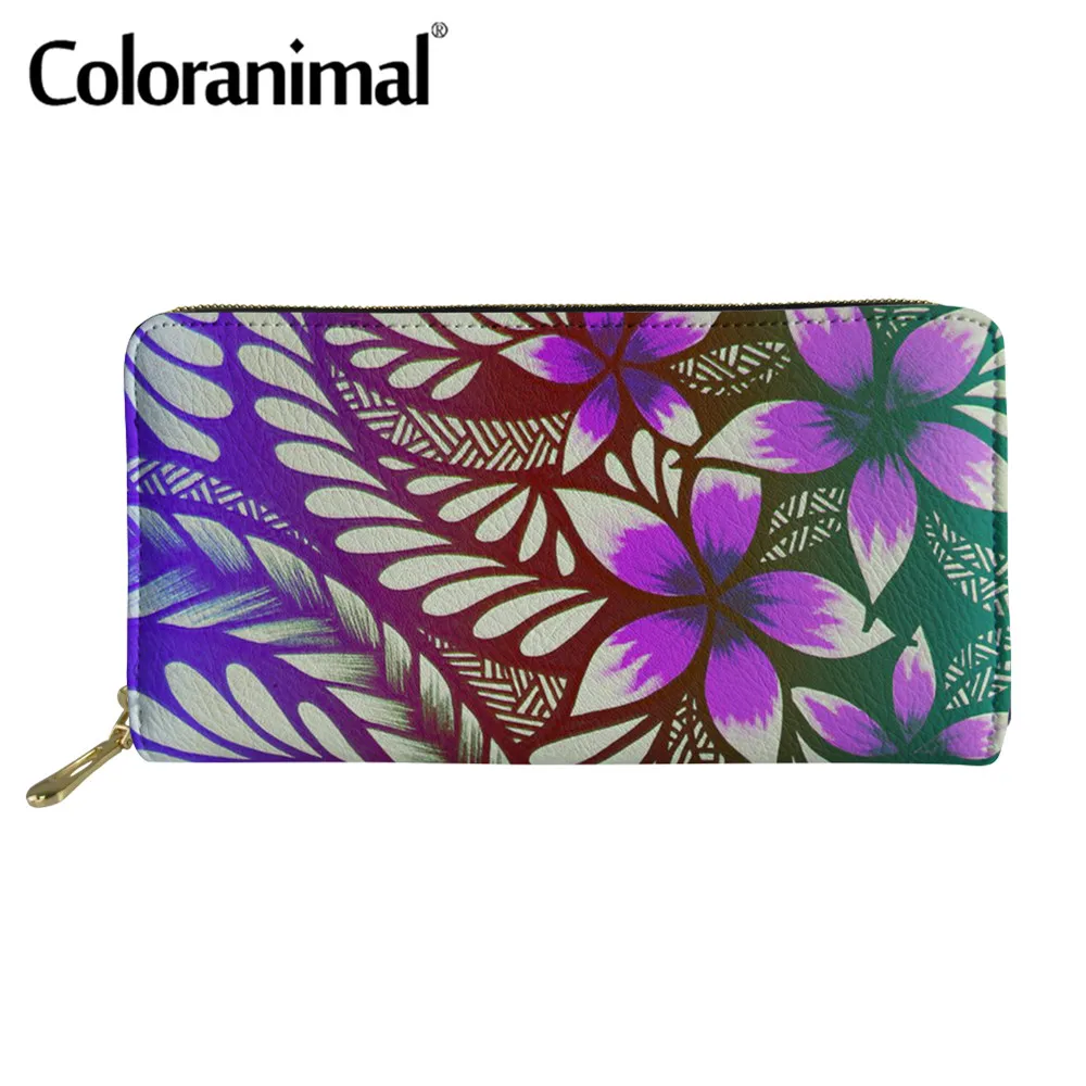 Coloranimal Для женщин переносной сцепления кошелек Племенной Стиль полинезийская