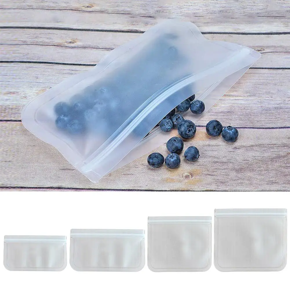 5 шт. многоразовая Морозилка сумки на молнии Герметичная сумка для ланча хранения