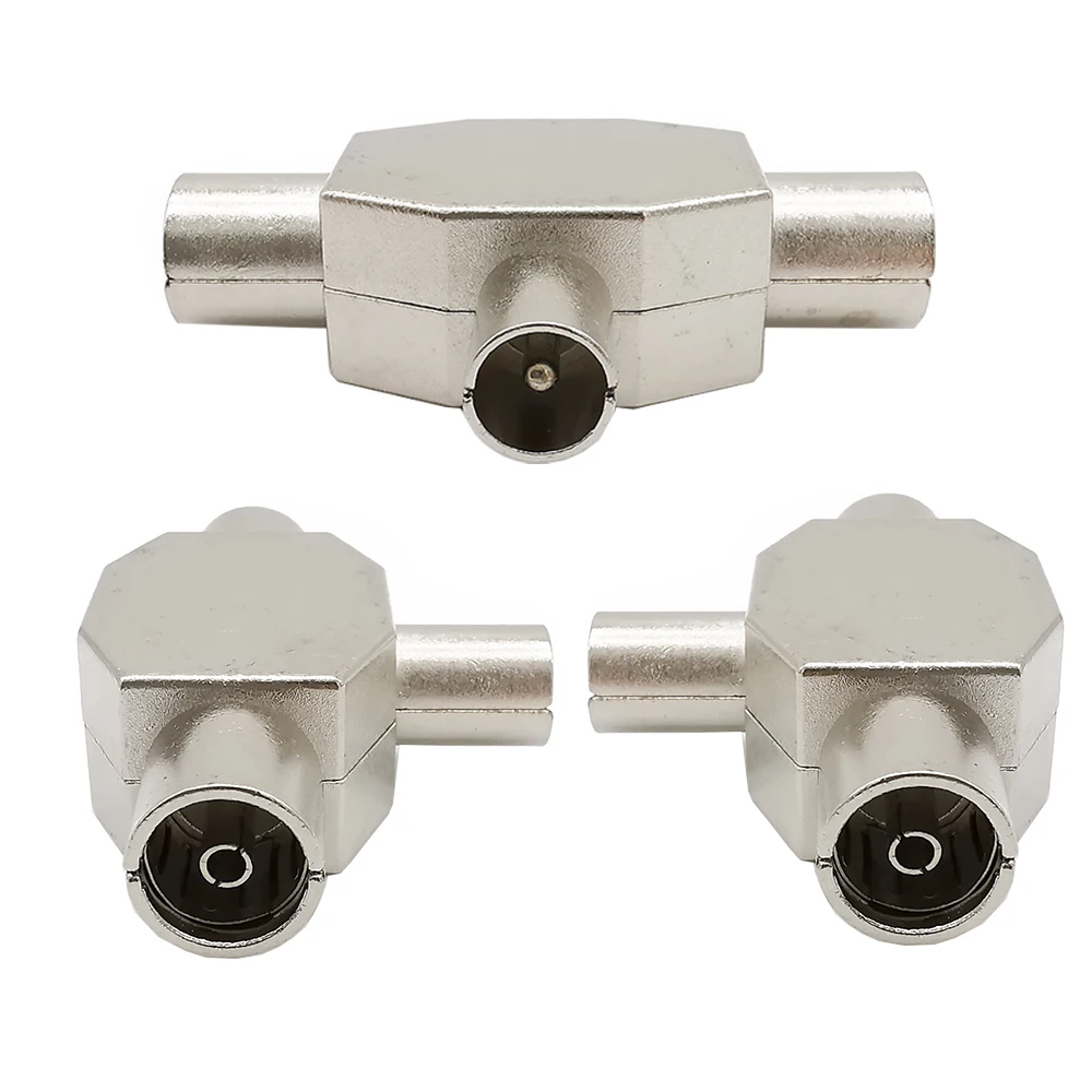 2 способа ТВ антенна Коаксиальный сплиттер адаптер Combiner 1 штекер Женский для ТВ/т