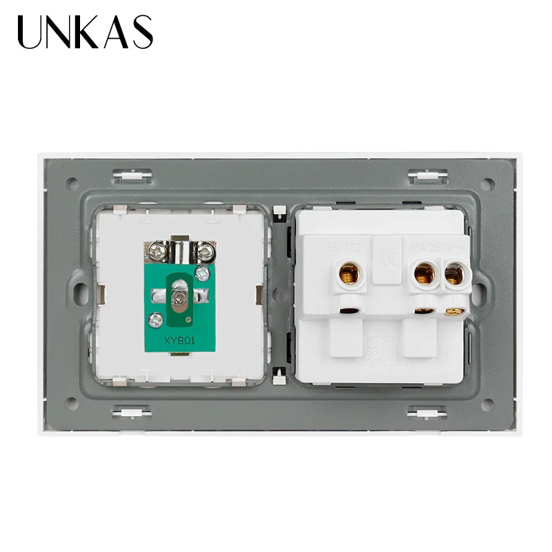 UNKAS панель из закаленного хрусталя стандарт Великобритании 2 комплекта настенная