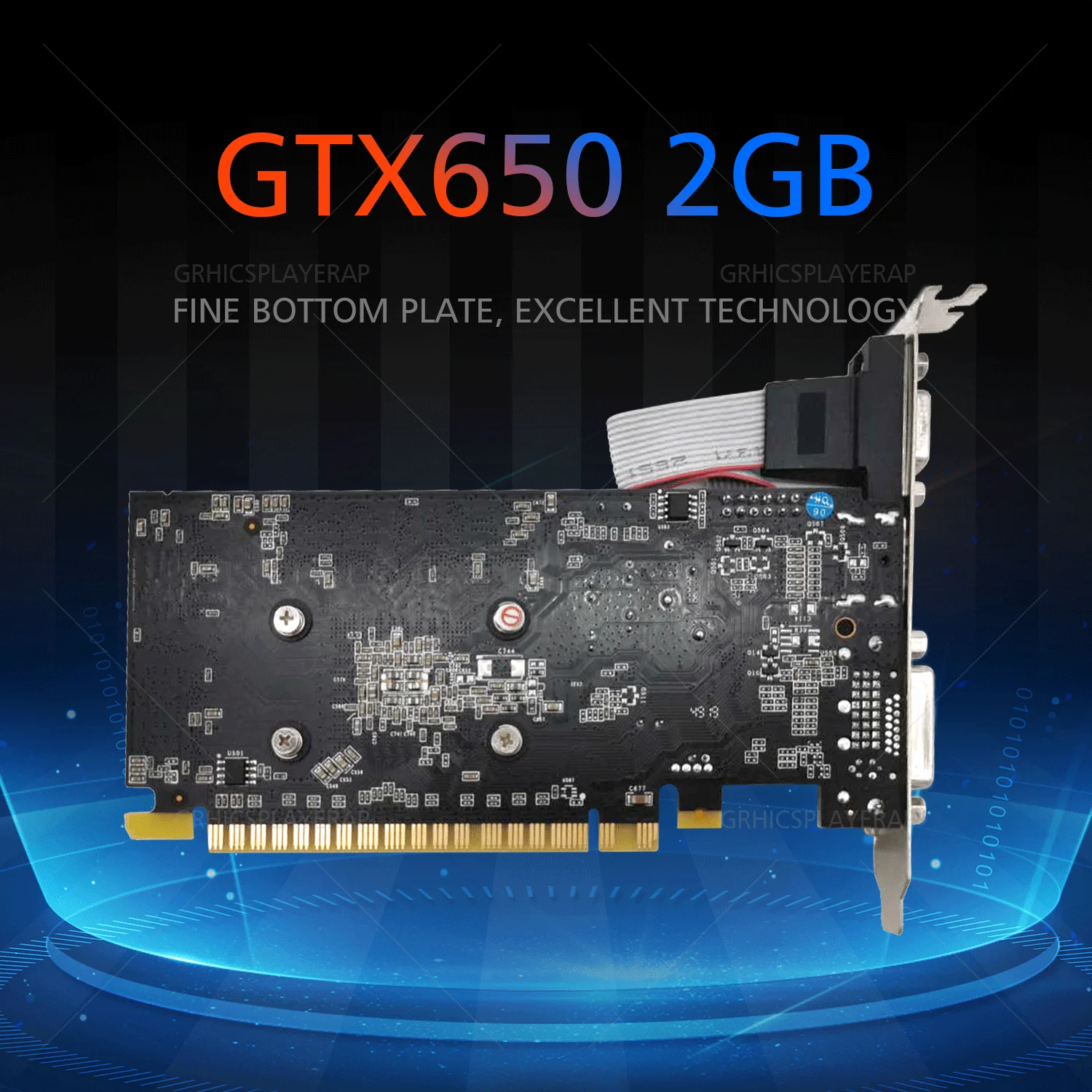 LP Графика карты GTX650 2 ГБ/2048 Мб видеокарта HDMI VGA DVI с вентилятором подходит для