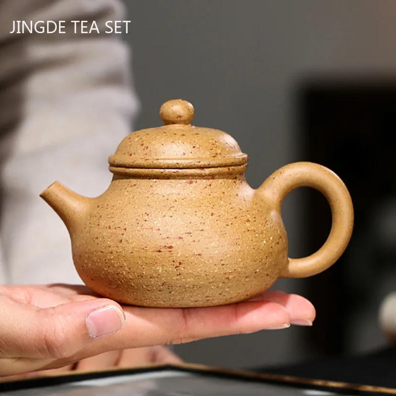 

Yixing Tea Pot Master Handmade Purple Clay Teapot Beauty Kettle Chinese Raw Ore Boutique Teaware Tie Guanyin Tea Ceremony 200ml