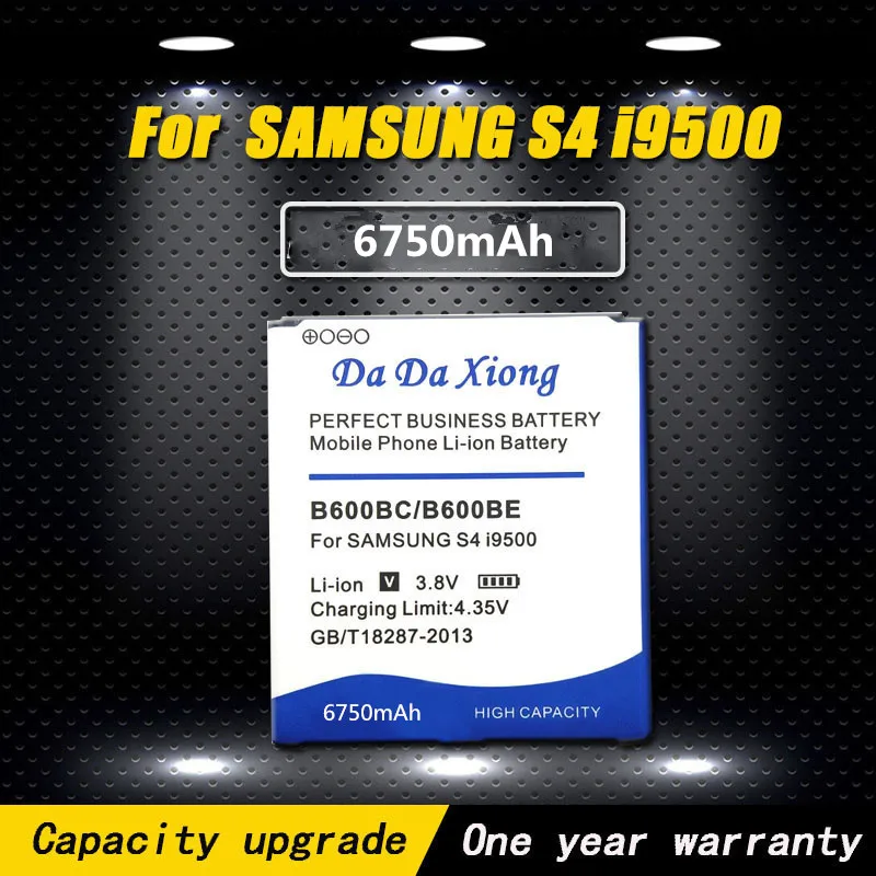 Аккумулятор B600BC B600BE B600BU 6750 мАч для Samsung galaxy S4 i9295 i9505 i9502 i9508 i9500 i9150 i9152 i9158 i9506