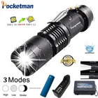 Портативный светодиодный фонарик, мини-фонарик L2, светодиодные фонарики, масштабируфонарь онарик, фонарь фонарик, карманные фонарики с батареей 18650