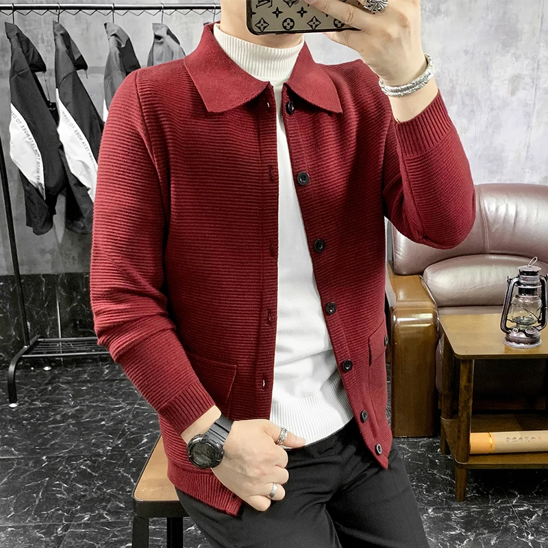 2020 осенний свитер куртка для мужчин вязание в стиле хип-хоп пальто верхняя одежда