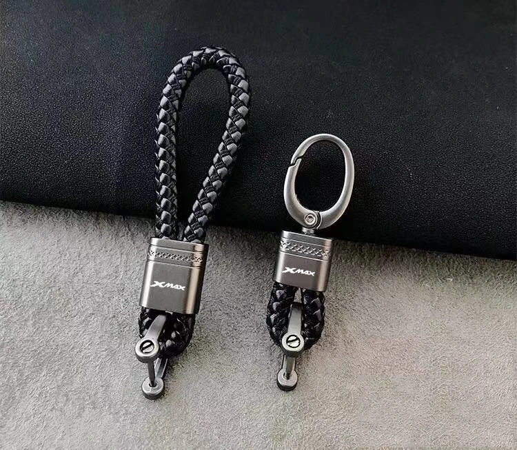 

Car Key Ring For YAMAHA XMAX X-MAX 125 250 300 400 2017 2018 2019 2020 Metal motorcycle keychain high-end leather car key