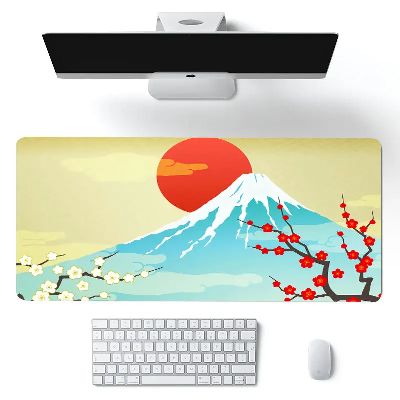 

Flower Pad Large Gaming Mouse Pad Floral Mousepad Gamer 900x400 Rubber Keyboard Mats Desk Pad Mat Table non-skid Carpet mat gift