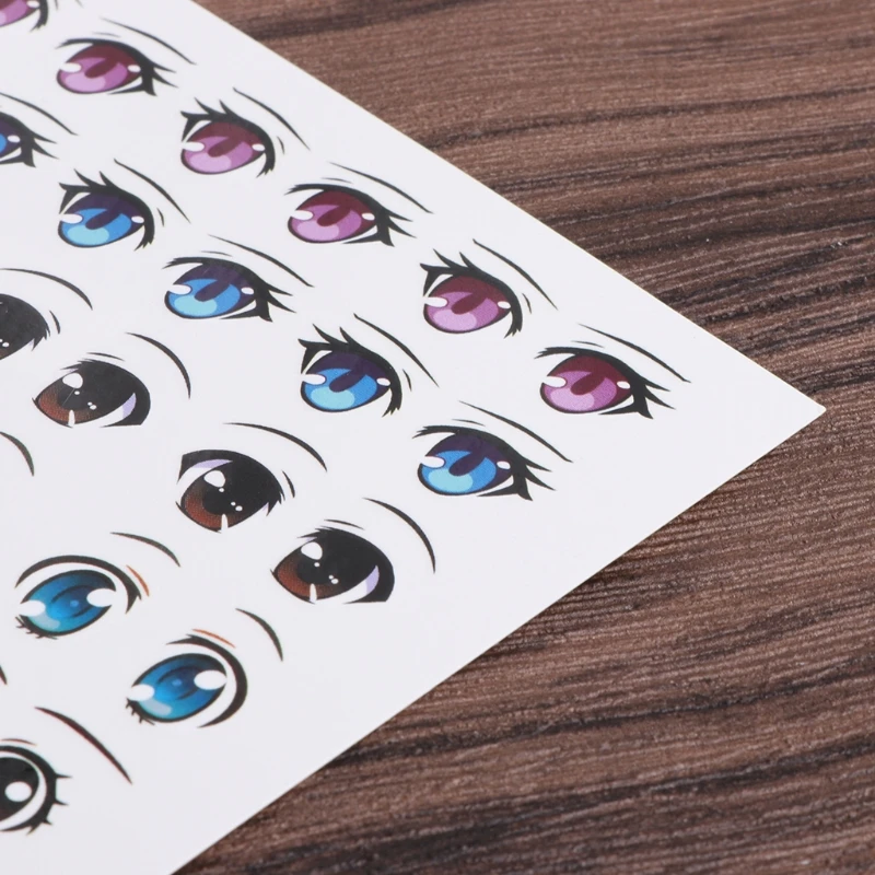 Аниме наклейки для глаз фигурка кукла лицо органа Пастер глина с рисунками
