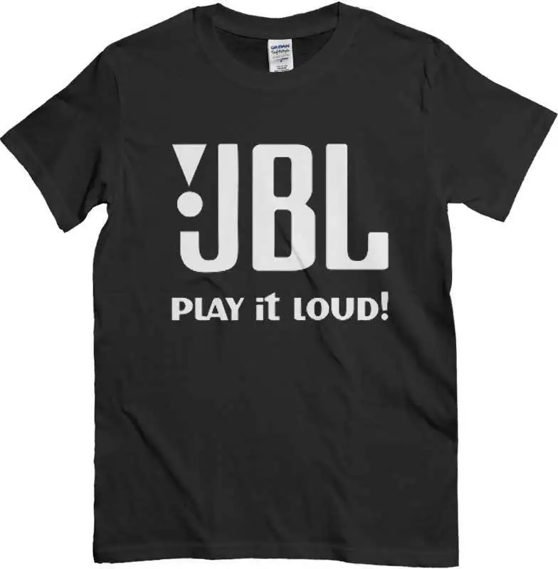 Футболка JBL Play It Loud! Maglietta Dj Nera логотип Altoparlanti динамики Hi-Fi бренд 2018 новая футболка