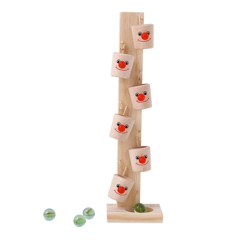 

New Interesting Funny clown Wine barrel bucket Tower blocks Rolling Ball Baby Kids Educational Toy boy girl game toys